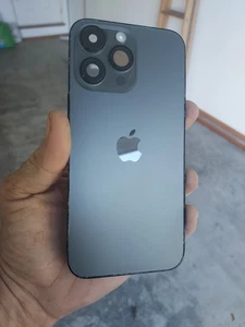 Marco trasero de titanio negro para iPhone 15 Pro Max carcasa puerto de carga de repuesto LEER - Imagen 1 de 8