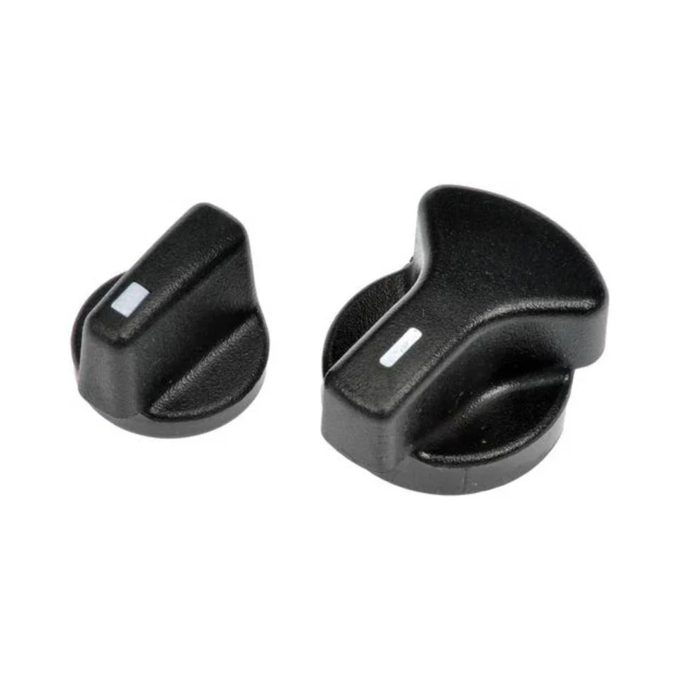 For Ford E-350 Super Duty 2004-2018 Heater A/C Knob 2 Pieces Plastic Matte Black - Image 1 of 4