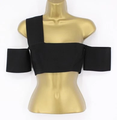 ALEXANDER MCQUEEN MUJER UN HOMBRO ELÁSTICO BRALETTE TOP S NEGRO PRECIO DE VENTA SUGERIDO POR EL FABRICANTE 705 £ ANUNCIO Foto 1 de 4