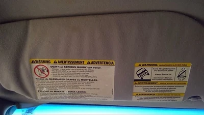 Driver Sun Visor Crew Cab Fits 03-07 FORD F250SD PICKUP 9524757 - Image 1 of 4