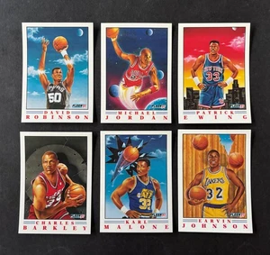 Juego de inserciones Fleer Pro Visions 1991-92 con Michael Jordan - RARO RESPALDO EN BLANCO - W101925K - Imagen 1 de 2