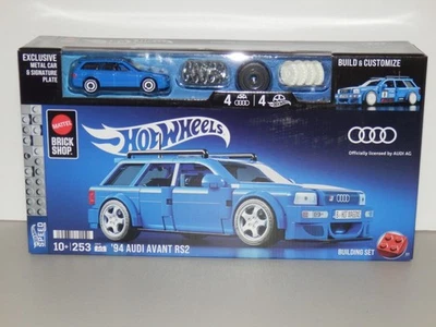 Mattel Brick Shop Hot Wheels '94 Audi Avant RS2 Building Toy Kit (253 Pieces) - Image 1 of 4