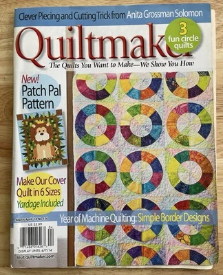 Quiltmaker Magazine March April 2014 Love Blooms Here Etc. Quilt Patterns - Image 1 of 4