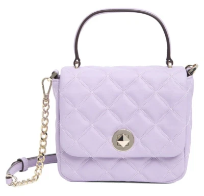 Bolso Bandolera Kate Spade Natalia Para Mujer Cuero Cuadrado en Lila Escarcha Foto 1 de 4