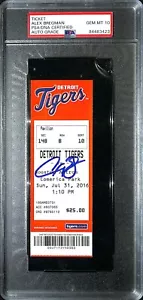 ALEX BREGMAN Signed Auto 1st MLB Hit Full Ticket 7/31/16 Graded PSA/DNA 10 GEM - Picture 1 of 5