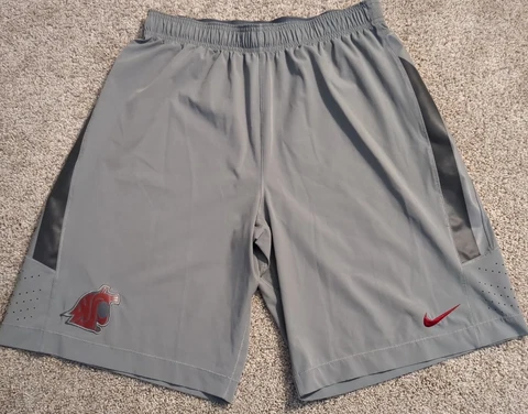 Washington State University Cougars Nike Team Player Game Shorts Authentic Large Cover