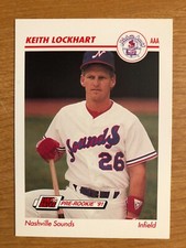 1991 Line Drive Pre-Rookie AAA Keith Lockhart Nashville Sounds