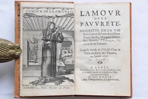 Vie de Dame Marthe d'Oraison - L'amour de la pauvreté -  Rocolet 1632 - Bild 1 von 11