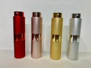 4 x 15 ml Twist Top Aluminium Zerstäuber tragbar nachfüllbar leer Spray - Bild 1 von 3