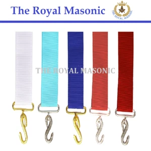 APRON BELT EXTENDERS | ALL RANKS AND COLORS | UNIQUE QUALITY MASONIC REGALIA NEW - Picture 1 of 6