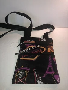 Bolso Bandolera Cartera Las Vegas Por J Jardín Correa Ajustable Casino Souvenir Tira - Imagen 1 de 7