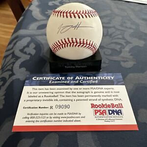 Tommy Hanson Autographed Major League Baseball  Rookie Ball  Psa ,Deceased 2015