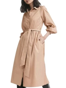 New! Witchery Collared Shirt Dress 6 Belted Cotten Rrp $249 - Picture 1 of 14
