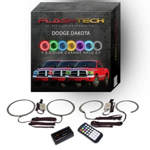 Kit Halo LED Bluetooth Multicolor RGB para Faros Dodge Dakota 2005-2007 - Imagen 1 de 7