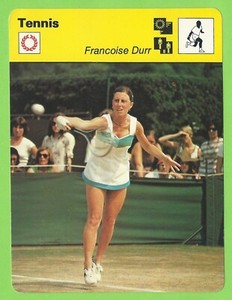 1980 Swedish Sportscaster #56-17 Francoise Durr