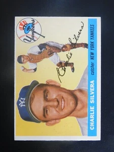 1955 Topps Baseball Card #188 Charlie Silvera (EX-MT) - Picture 1 of 2
