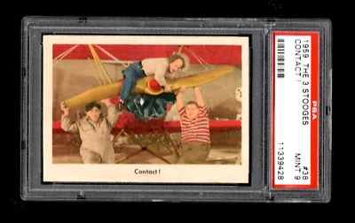 1959 Fleer Three Stooges #38 Contact!  PSA 9 - Image 1 of 2