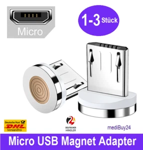 Micro USB Magnetyczny adapter Zamienna wtyczka do 7-pinowego kabla ładującego Huawei Samsung Telefon komórkowy - Zdjęcie 1 z 4