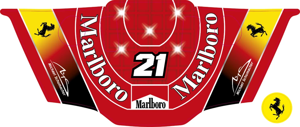 Ferrari Skin for Logitech G29 G920 G27 G25 - Custom Vinyl Decal Sticker Graphic3 - Image 1 of 1