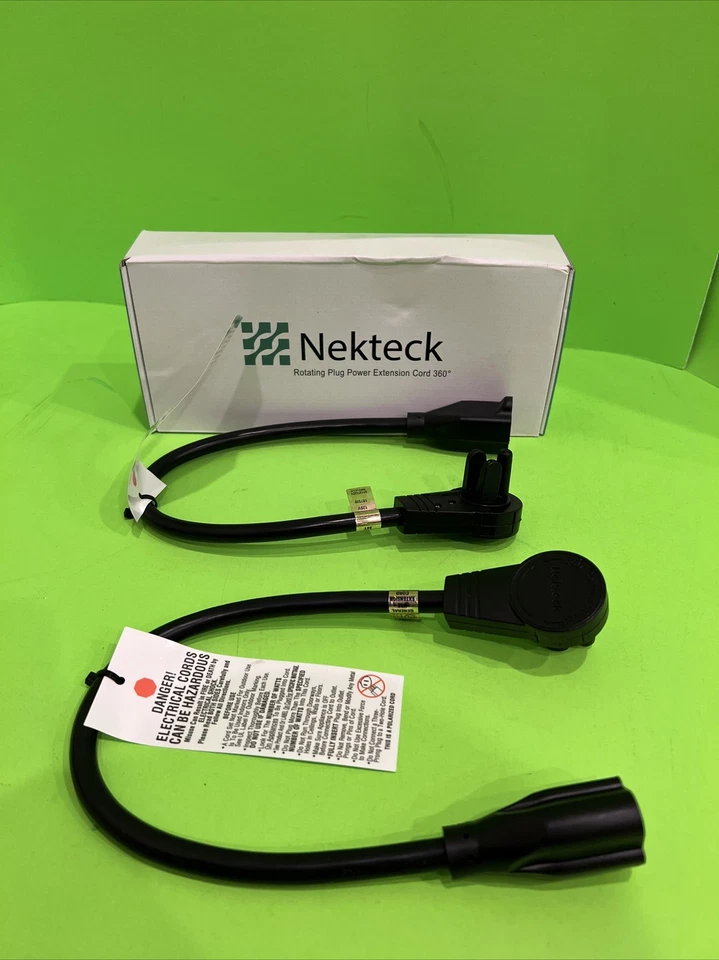 Nekteck Extension Cord, 3 Prong Power Cord 14AWG Extension Cable with 360 Degree - Image 1 of 1