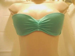 Victoria's Secret Damen Junior Bikini Oberteil 32 A Push-up Röhrenverstärkung neu grün - Bild 1 von 3