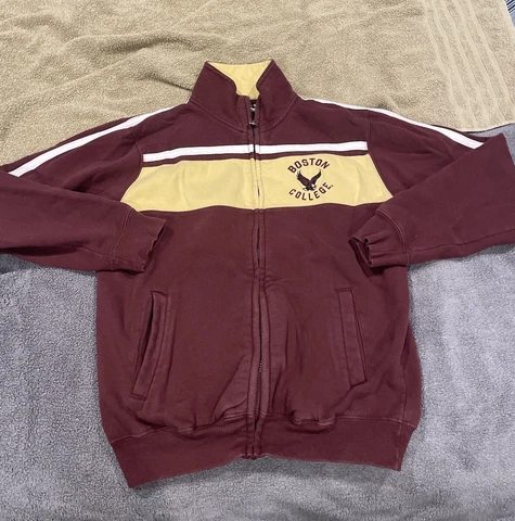 Champion Boston College Eagles Full Zip Jacket Sweatshirt Men’s Size Small Cover