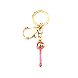 Cardcaptor Sakura Star Staff Silvertone Anime/Manga Charm Pendant Key Chain - Picture 1 of 1