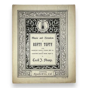 1911 Rufty Tufty by Cecil Sharp Country Dance With Couples Movement Instructions - Picture 1 of 4