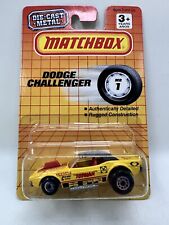 Matchbox Vintage 1991 Dodge Challenger Yellow Rugged Wheels MB #1 MOPAR VHTF New