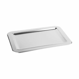 CHG Schlemmerplatte Edelstahl 0,4 mm, Anrichtplatte, ca. 36 x 25 cm - Bild 1 von 2