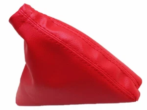 Fits Subaru Impreza WRX STI 08-16 Synthetic Leather Emergency Brake Boot Red - Bild 1 von 5