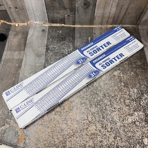 2 C-Line Sorter 30526 Flexible Leaves Organize Invoices Checks Orders lot - Picture 1 of 6