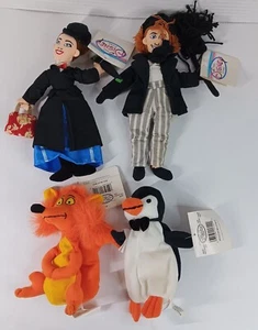 Disney Store Bean Bag Plush Toy Lot Mary Poppins Fox Penguin Bert NWT - Picture 1 of 11
