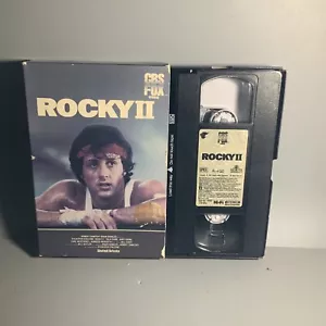 1983 Rocky 2 II VHS Tape - CBS Fox Video Big Box Red Label Pull Out - Picture 1 of 21