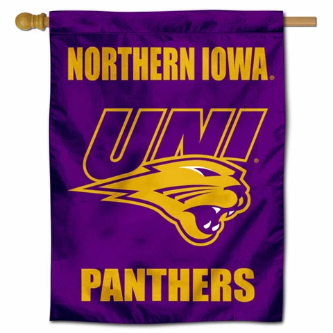 University of Northern Iowa Two Sided House Flag Cover