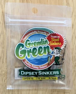 Sumideros Water Gremlin, Gremlin verde Dipsey. ZPDS-10, talla 1/8. Sumideros de acero 6 piezas - Imagen 1 de 3
