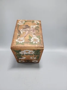 Receta o buzón de madera pintado a mano vintage marcado Flamish Arts Co - Imagen 1 de 15