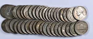 1938 D Jefferson Nickel G-VF Full Roll Of 40 - Picture 1 of 1