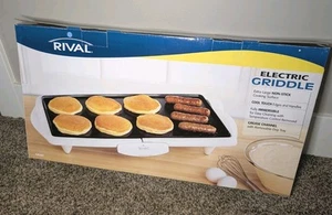 Rival Extra Large Nonstick Electric Griddle 20.5" x 10.5" Open Box - Picture 1 of 5