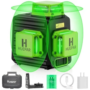 Laser Wasserwaage 360 Selbstnivellierend, 3 x 360° Kreuzlinienlaser mit hoher Helligkeit für... - Bild 1 von 9