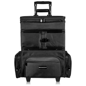 Großer Reise Make-up Trolley Aufbewahrungskoffer - rollender Kosmetikkoffer mit abnehmbarem - Bild 1 von 12