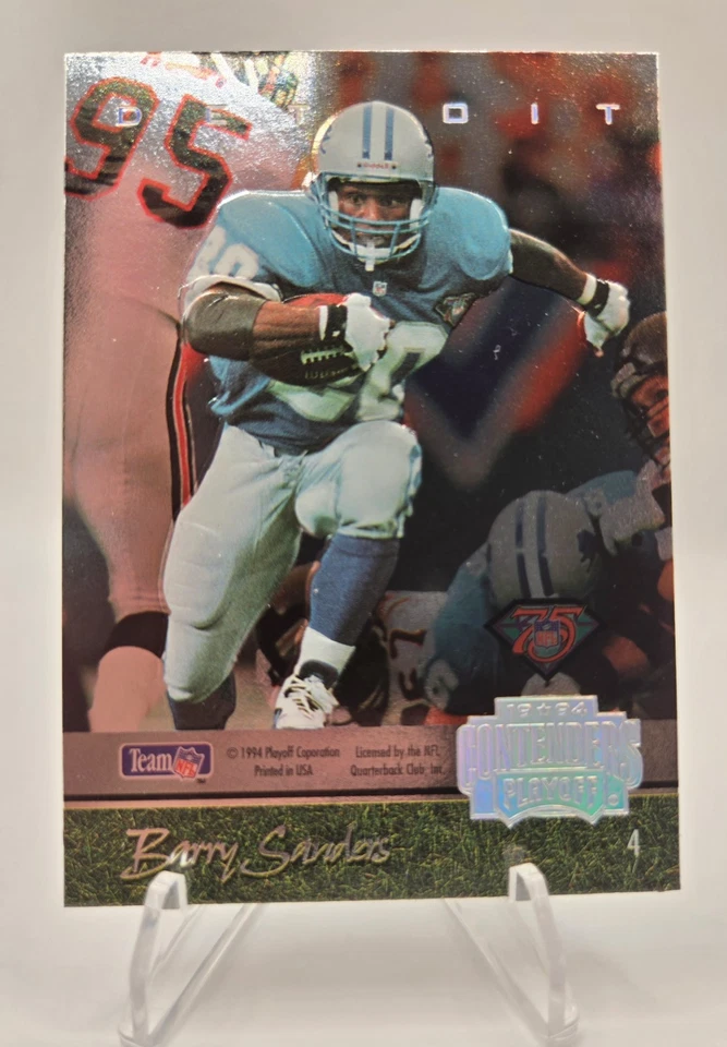 Playoff Contenders 1994 - espalda con espalda Barry Sanders, Emmitt Smith #4 Foto 1 de 2
