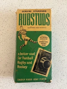 Football Memrobillia  Rubber Studs RUBSTUDS  Boxed  Studs & Nails  1950s - Picture 1 of 5