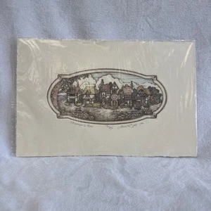 ALICE VILLANUEVA SCOTT Etching "Shopkeeper's Row" #76/250 Signed 1986 Unframed - Picture 1 of 12