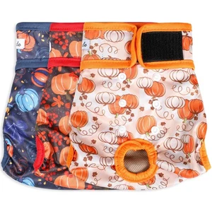 Female Dog Diapers - Premium Reusable Diapers for Doggie in Heat - Pumpkin - XXL - Picture 1 of 1