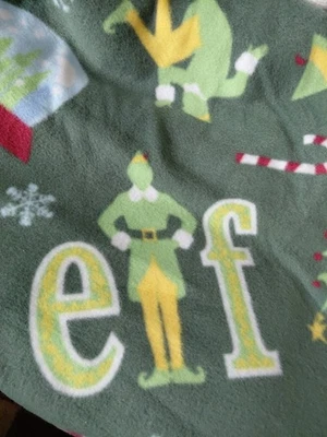 Elf Fleece Springs Creative 3+yds  Christmas Holiday Snowflakes Buddy - Image 1 of 4