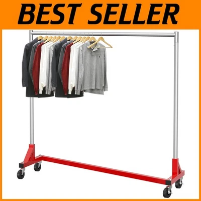 Sturdy 500lb Load Z-Base Garment Rack with Extra Long Bar - Image 1 of 4