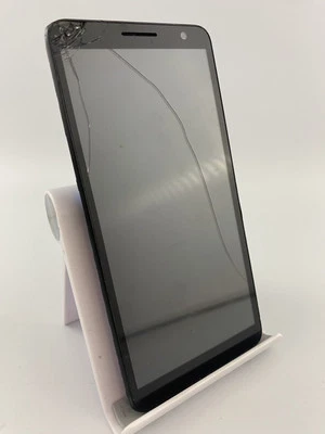 Alcatel 1B 2020 Black Unlocked 16GB 5.5" Android Smartphone Cracked Incomplete - Image 1 of 4