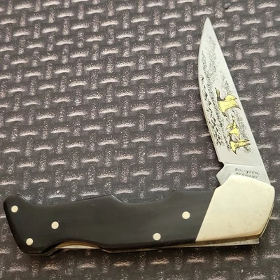 Vintage Franklin Mint Lockback Folding Pocket Knife Made In Solingen Germany - Image 1 of 4