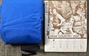 Frostline Sew Kits High Country Vest Blue 1981 Pattern Fabric Vintage Rare XS/S - Picture 1 of 12